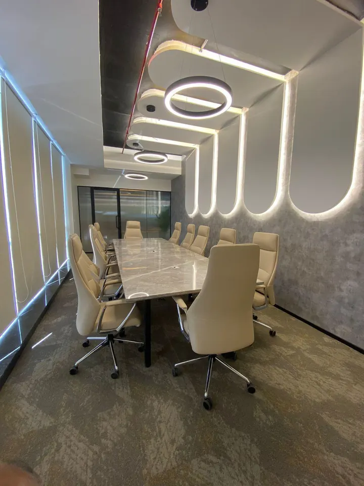 Warm conference room